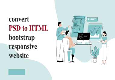 Convert PSD to HTML bootstrap responsive website