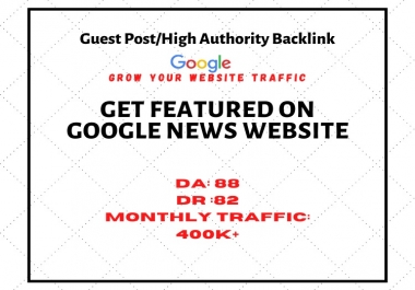 i will Guest post on dr 88 with high authority backlinks