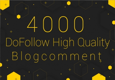 I will do 4000 blogcomment with high backlinks