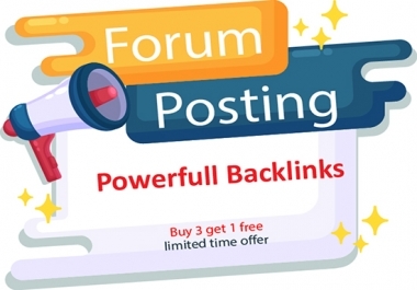 I will provide 10 forum posting backlinks