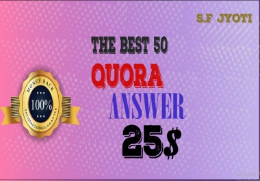 50 best QUARA answer and Get traffic from your targeted