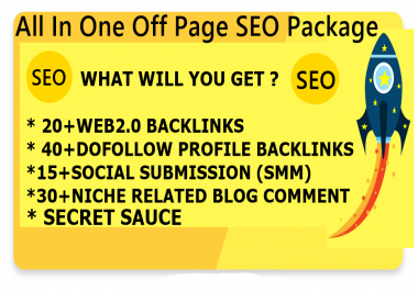 All In One Off Page SEO Service Get Quality Backlinks High DA-Top service