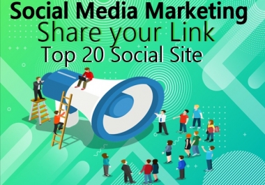 Share your Link Top 20 social media-Top website marketing service