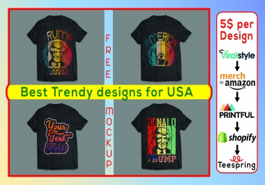 I will design any kind of USA T-shirt Design