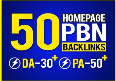 Get 50 PBN s links contextual backlinks on high domain authority DA 50+ SEO backlinks