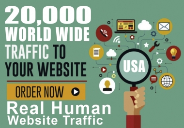 I well Drive 20k Real Human Website Traffic one month