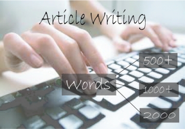Write 1000+ words unique article for your website on any niche content