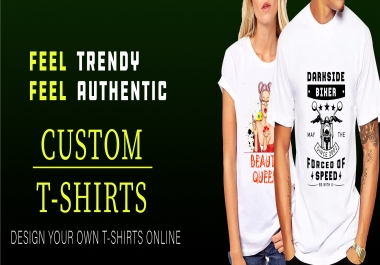 I will make trendy t-shirt design
