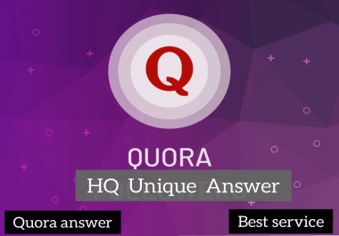 Get targeted traffic & Boost your domain for 15+ high quality Quora answer