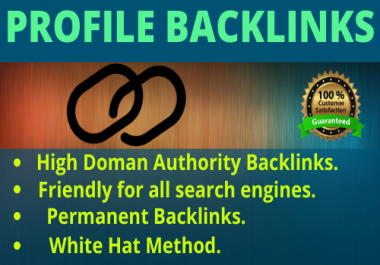 I will do 20 High Authority SEO Profile Backlinks.