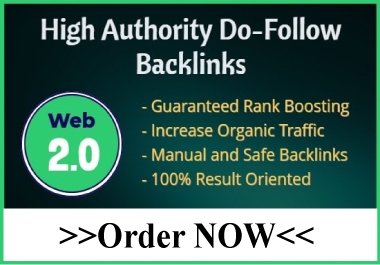 I will build manually high authority web 2.0 backlinks