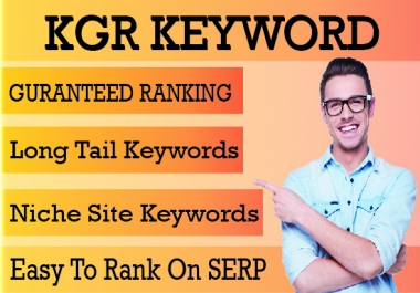 I will do 100 kgr keyword research for your niche