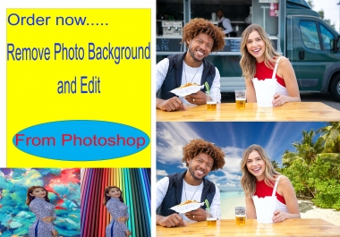 Remove Photo Background and edit photo from Photoshop within 24 Hr