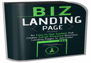 BIZ Landing Page - Easy to Use System that Creates Socially Powerful 