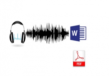 Transcribe your Audio to text and convert it to requested format