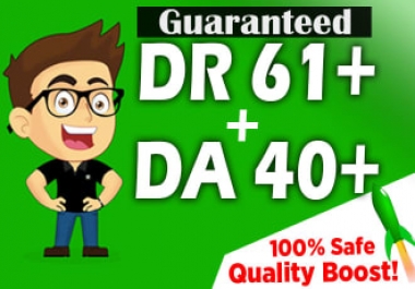 I will increase domain rating DR ahrefs to 60 plus