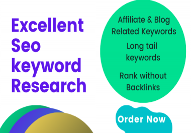 I will do Excellent Seo Keyword Research for your site