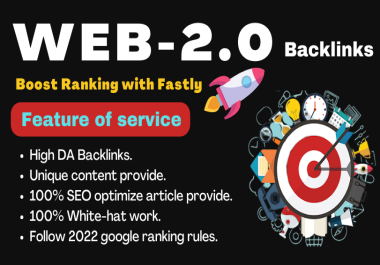 Handmade 25 High Quality WEB-2.0 Blogs with optimize content.