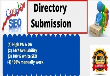 High Quality 100 Directory Submission