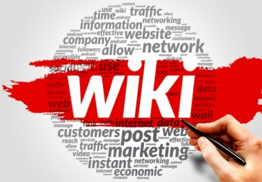 100 Wiki articles contextual back links within 24 hours