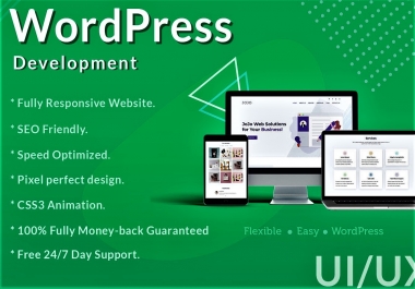I will create professional and responsive wordPress website