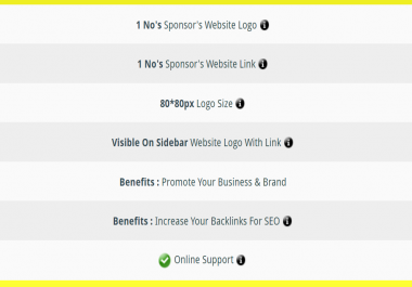 Promote Your Website With Your Brand Logo And Website Link