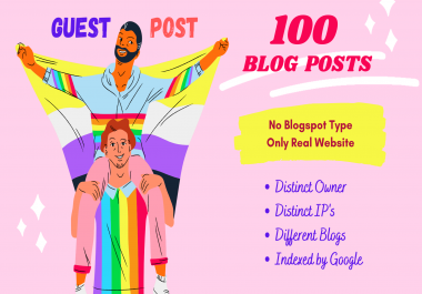 I will do 100 blog posts including 250 backlinks