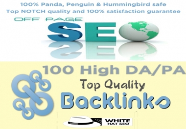 I will Manually do 100 high Domain authority SEO backlinks