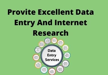 Provide Excellent Data Entry And Internet Research For Your Business