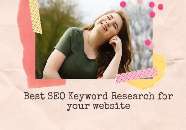 I will do seo friendly keyword research for your website