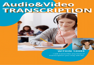 Audio and Video Transcription in less than 12hrs