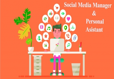 I will work for your social media manager and personal assistant