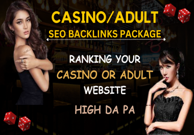 Buy ADULT/ CASINO SEO Backlinks Package To Rankings Your Website