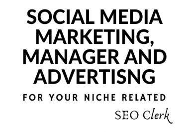 I Can Do Your Social Media Marketing,  manager And Advertising