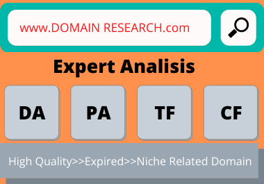 I will research the High-quality domain for your niche related and SEO Friendly