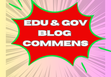 40 Edu and Gov Blog comment backlink On Google Ranking