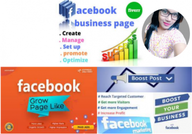 I will setup,  optimization and design your Facebook Business Page
