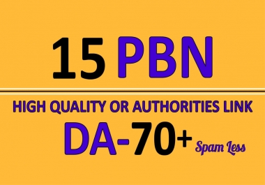 Extremely Powerful DA DR 15 HOMEPAGE PBN backlinks