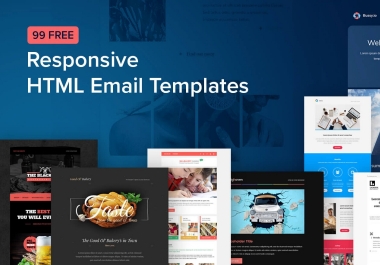 I will design editable HTML or mailchimp newsletter template