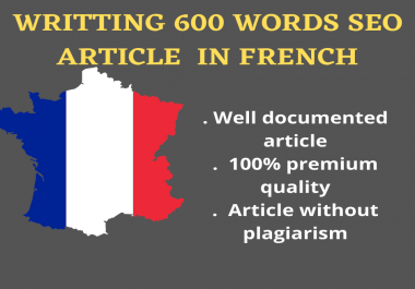 Writing a 600 words seo article in french