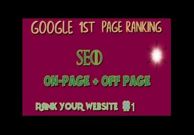 I will offer guaranteed rank for your website on google 1st page