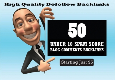 i will create exclusive 50 backlinks spam under 10 with high DA PA