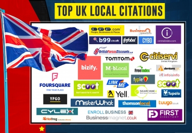 we will create 30 top UK local citations for your business