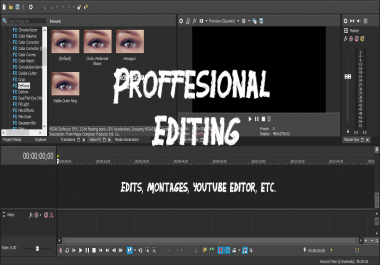 I will proffessionaly edit videos