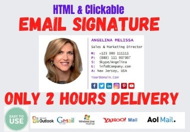 I Will Create Your HTML & Clickable Email Signature