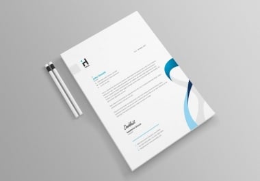 I will design editable custom professional business letterhead in word template