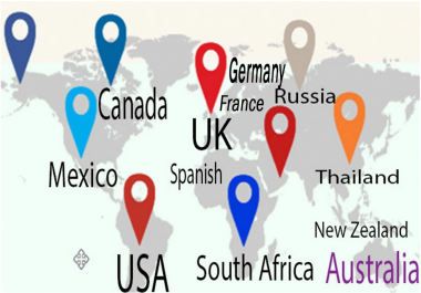 We will create top 100 local citations for all countries