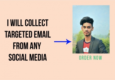 I will collect 3000 active emails from social media or websites