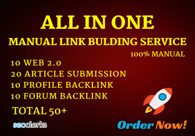 All IN ONE SEO high-quality manual link-building authority backlinks