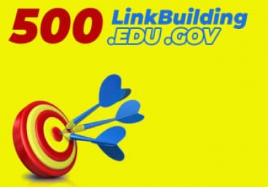 I will 500 edu backlinks manually created from high da site